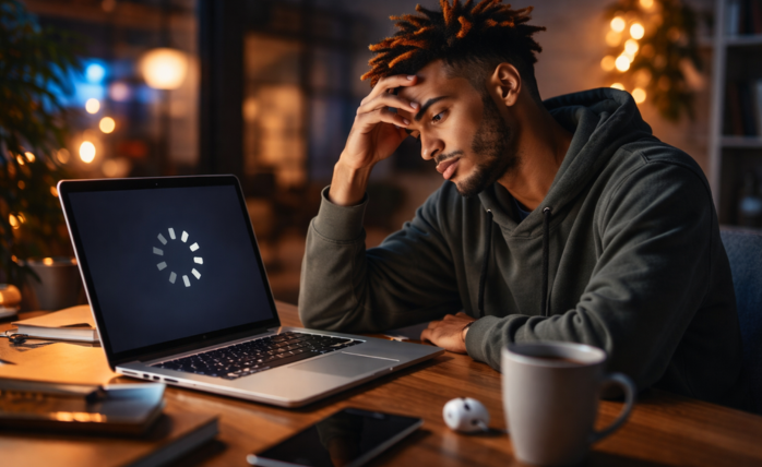 A graphic illustrating a stable, dedicated internet connection supporting various business operations.