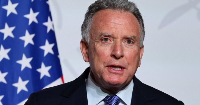 L'envoyé spécial américain Steve Witkoff lors du sommet de la « Coalition des volontaires » au palais de l'Élysée, Paris, le 6 janvier 2026.