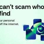 A person's digital footprint leading to a house, symbolizing the connection between online data and real-world location.