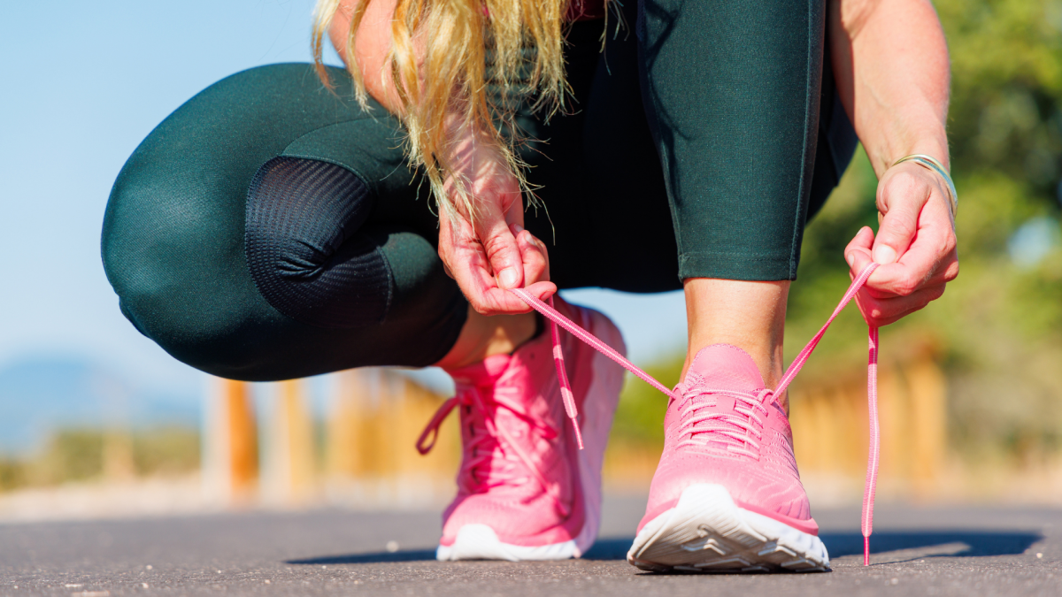 A person actively working on a task, perhaps exercising or cleaning, with a determined expression, symbolizing immediate action.