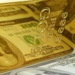 U.S. dollar bills with a backdrop of a world map, symbolizing global economic impact, amidst discussions of tariffs and reserve currency status.