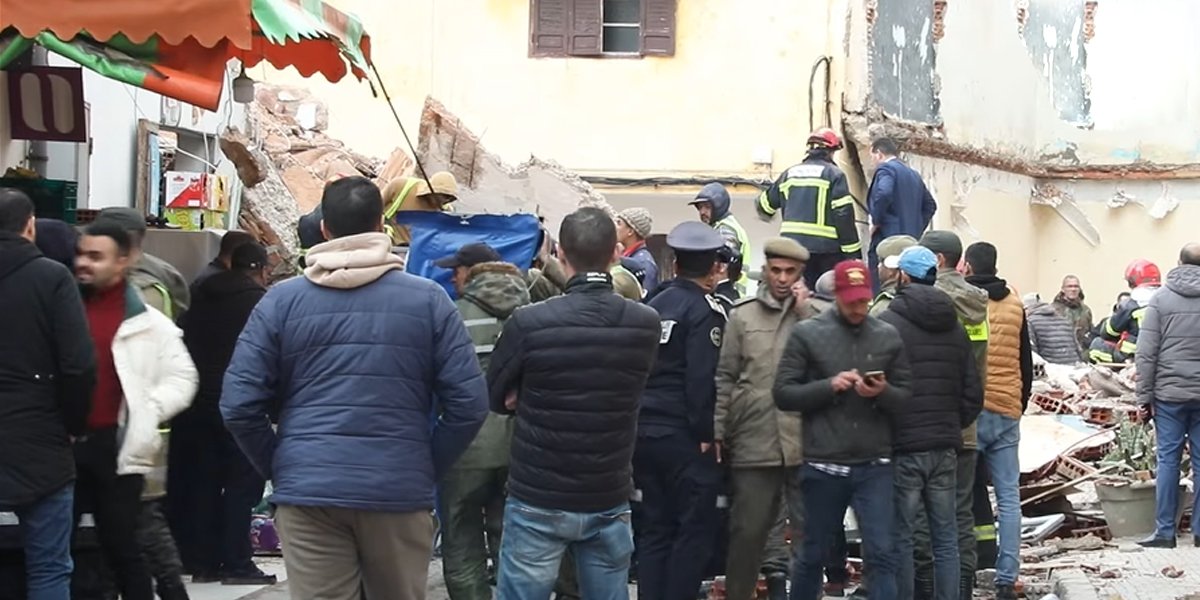 Effondrement d'un immeuble à Rabat