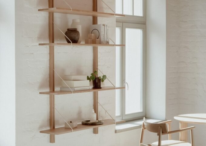 TAMO RODD and LIGO collections showcasing elegant oak and steel storage solutions in a modern interior.