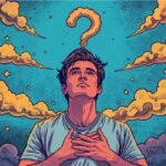 A person looking out a rainy car window, reflecting on life's uncertainties and finding peace.