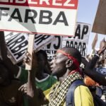 Manifestation à Dakar pour la libération du député sénégalais Mouhamadou Ngom, dit Farba, incarcéré depuis février 2025.