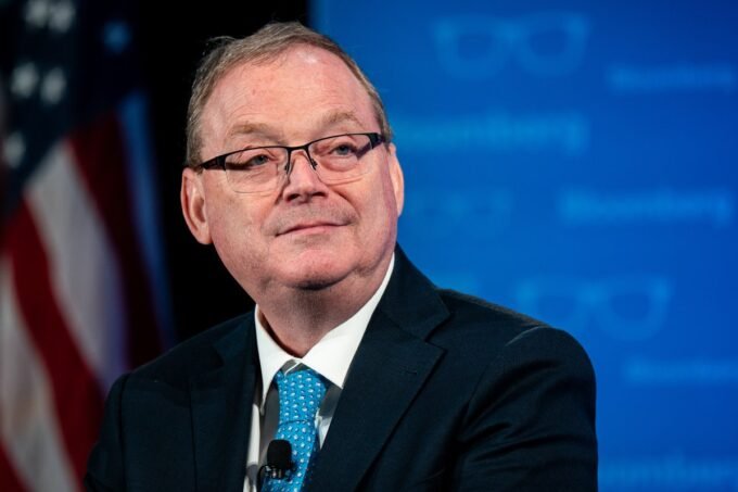 Kevin Hassett, Director of the National Economic Council, speaking at an event.