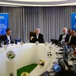 Rabat Unites Global Football Leaders for Pivotal Development Dialogue 5 FIFA President Gianni Infantino addresses delegates at the Knowledge Exchange Workshop in Rabat, Morocco, with officials from African and European football federations.