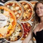 Katie Lee, founder of a successful frozen pizza brand, celebrating her $20 million deal with Target.