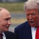 Kremlin Confirms Putin Invited to Trump's Gaza 'Board of Peace' Amidst Controversy 8 U.S. President Donald Trump welcomes Russian President Vladimir Putin to Joint Base Elmendorf-Richardson in Anchorage, Alaska.