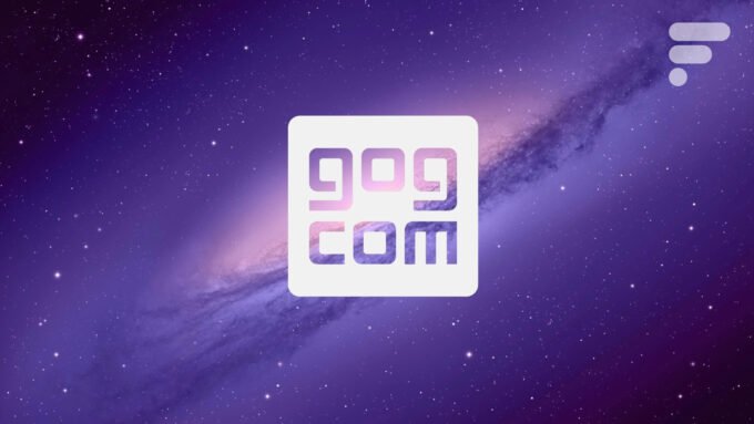 Michał Kiciński, co-fondateur de CD Projekt et propriétaire de GOG, sur fond de logos Windows et Linux, symbolisant le débat.
