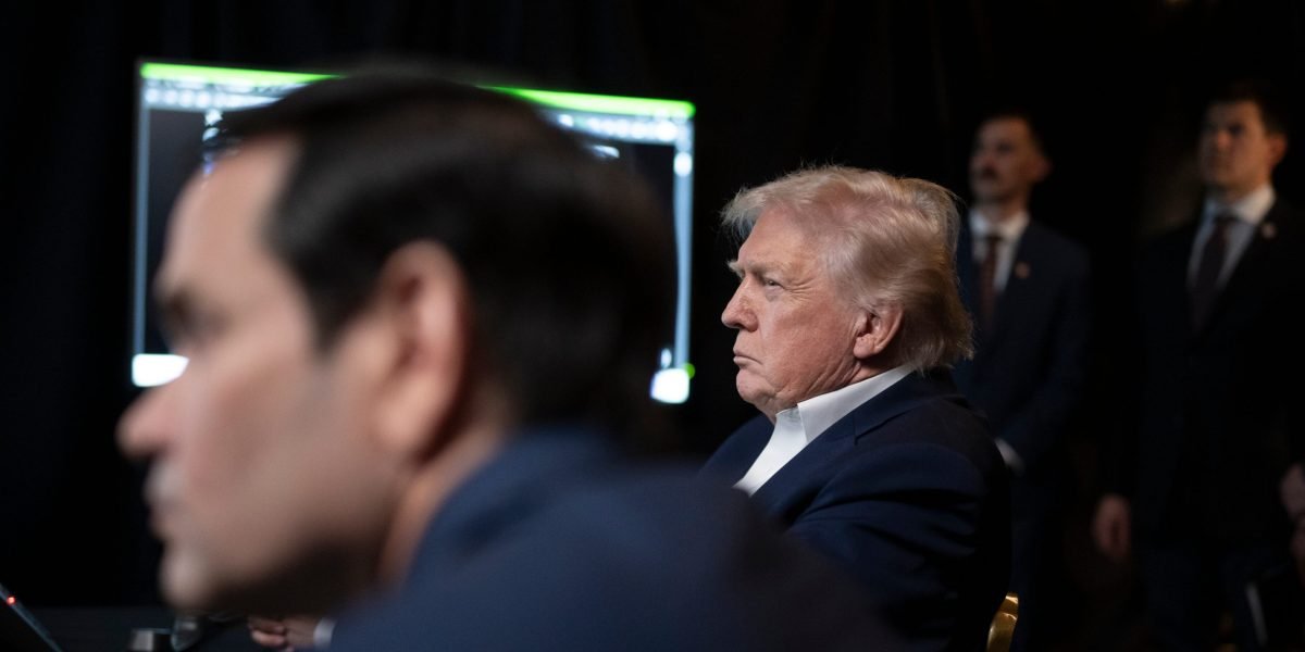 Map of Greenland with a U.S. flag overlay and the Danish Prime Minister Mette Frederiksen looking stern