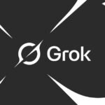 A conceptual image representing AI-generated deepfakes or the Grok AI logo, symbolizing the ethical challenges of artificial intelligence.