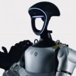 China's Robotic Ascent: Why Your First Humanoid Coworker Will Likely Be Made in the East 8 A Unitree G1 humanoid robot performing a kick or dance move, showcasing its advanced mobility and 43 motors.