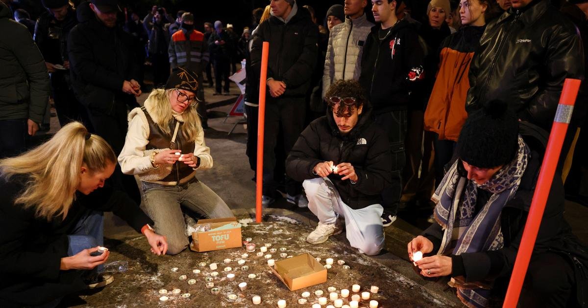 Image de l'incendie à Crans-Montana