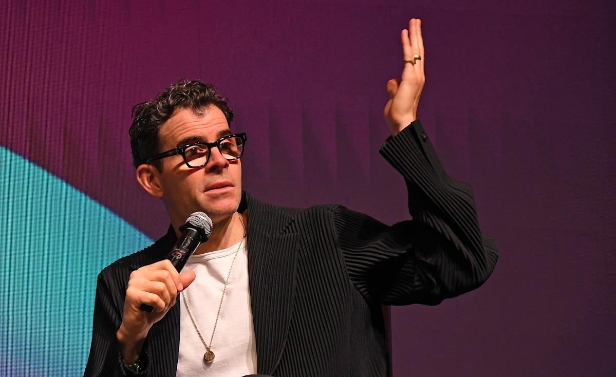 Adam Mosseri, Head of Instagram and Meta, speaking during the World Audio Visual & Entertainment Summit (WAVES) event in Mumbai.