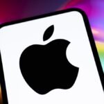 Conceptual image of an iPhone display with a small punch-hole cutout in the top-left corner, replacing the Dynamic Island.