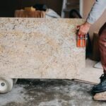 Various kitchen countertop materials displayed side-by-side