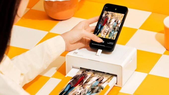 Kodak Dock Plus 4PASS Instant Photo Printer Bundle with 50 sheets of paper