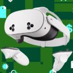 Meta Quest 3S VR headset with a $50 off promotion and a $50 gift card offer