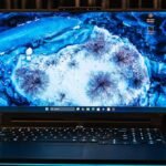 Lenovo Legion Pro Rollable Concept gaming laptop with its screen expanded horizontally