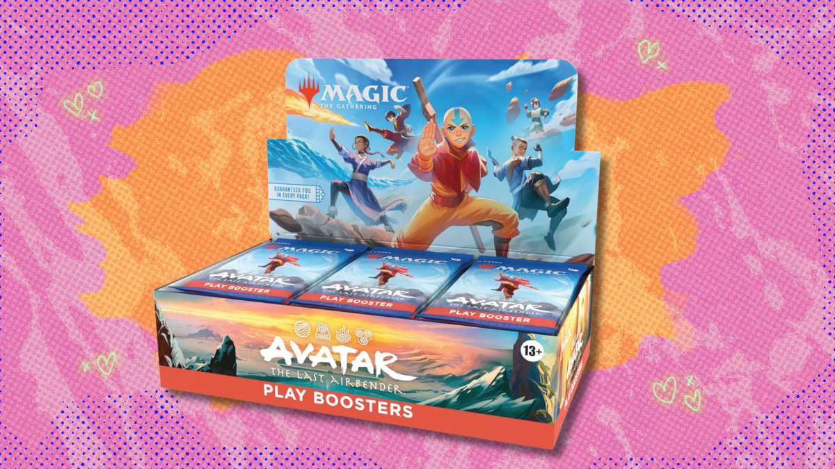 Magic: The Gathering Avatar: The Last Airbender Play Booster Box featuring Aang and other characters
