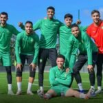 Les joueurs de la sélection nationale en action