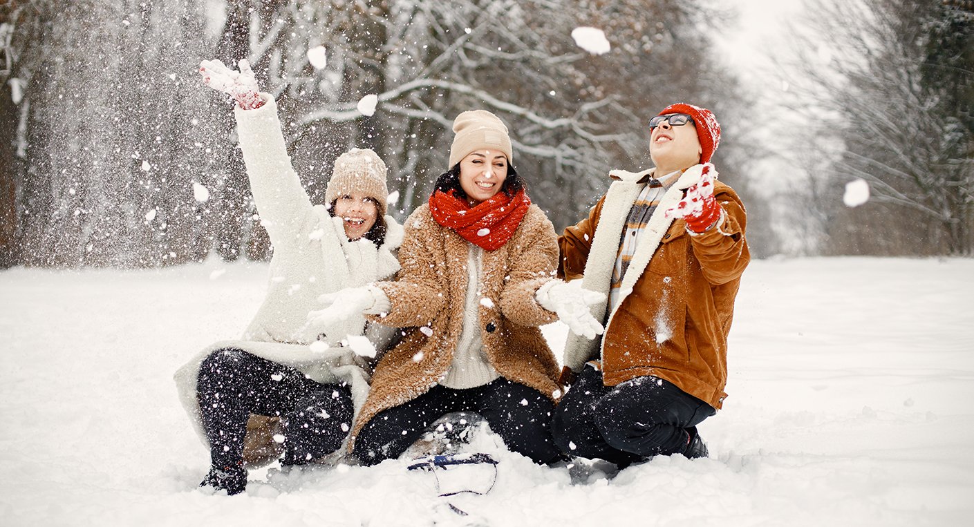 Vue de la neige en Maroc