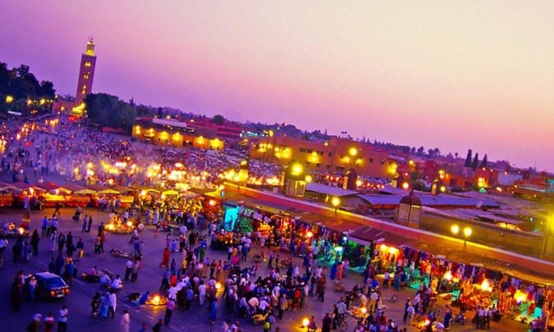 Place touristique de Jamaa El Fna à Marrakech
