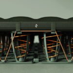 MAZZU Camping Mattress by LAYER, showcasing its modular, spring-based design and sustainable materials.