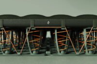 MAZZU Camping Mattress by LAYER, showcasing its modular, spring-based design and sustainable materials.