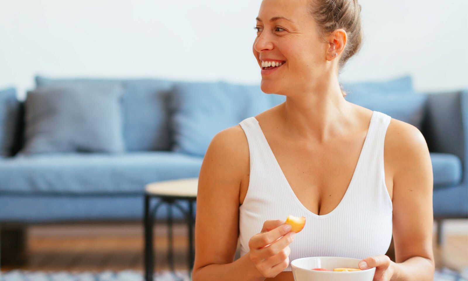 A person engaging in exercise, symbolizing improved metabolism and body composition through supplementation.