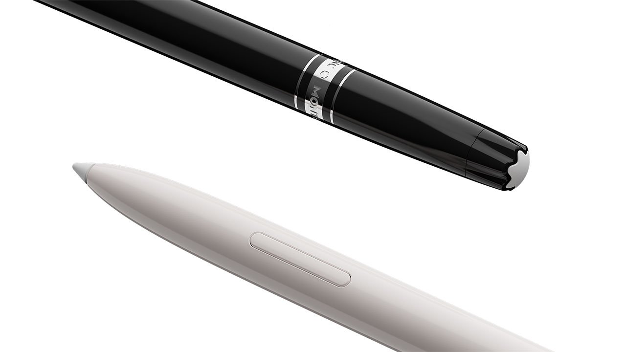 Montblanc Digital Pen by Fuseproject, showcasing its sleek design and classic aesthetic.