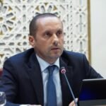 Moroccan Health Minister Amine Tahraoui discussing healthcare reforms in parliament.