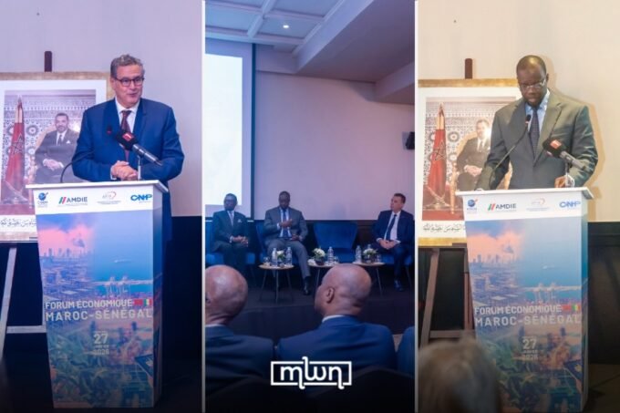 Moroccan and Senegalese officials at the Casablanca Economic Forum discussing trade and investment