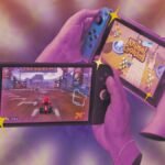 A close-up of a Nintendo Switch console with Joy-Cons, showcasing its interface and potential for customization.