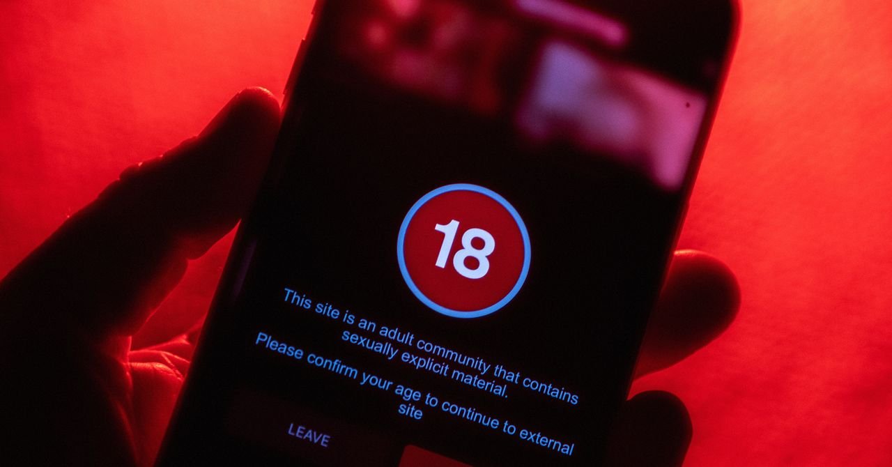 Pornhub logo against a backdrop representing digital age verification challenges in the UK