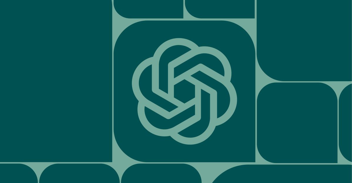 OpenAI logo with a futuristic AI graphic representing practical adoption