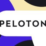 Illustration depicting Peloton's AI-powered fitness equipment alongside a struggling financial graph, symbolizing recent layoffs and slow sales.