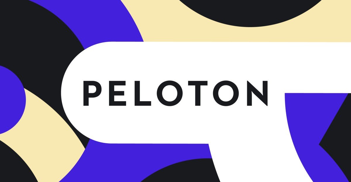 Illustration depicting Peloton's AI-powered fitness equipment alongside a struggling financial graph, symbolizing recent layoffs and slow sales.