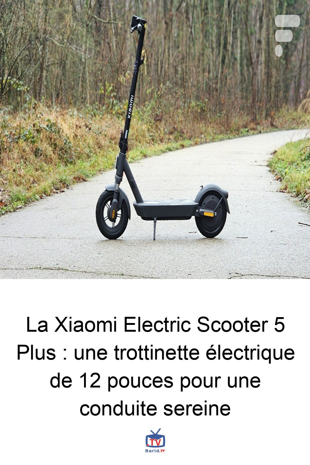 La Xiaomi Electric Scooter 5 Plus : une trottinette électrique de 12 pouces pour une conduite sereine 4 Pinterest Hidden