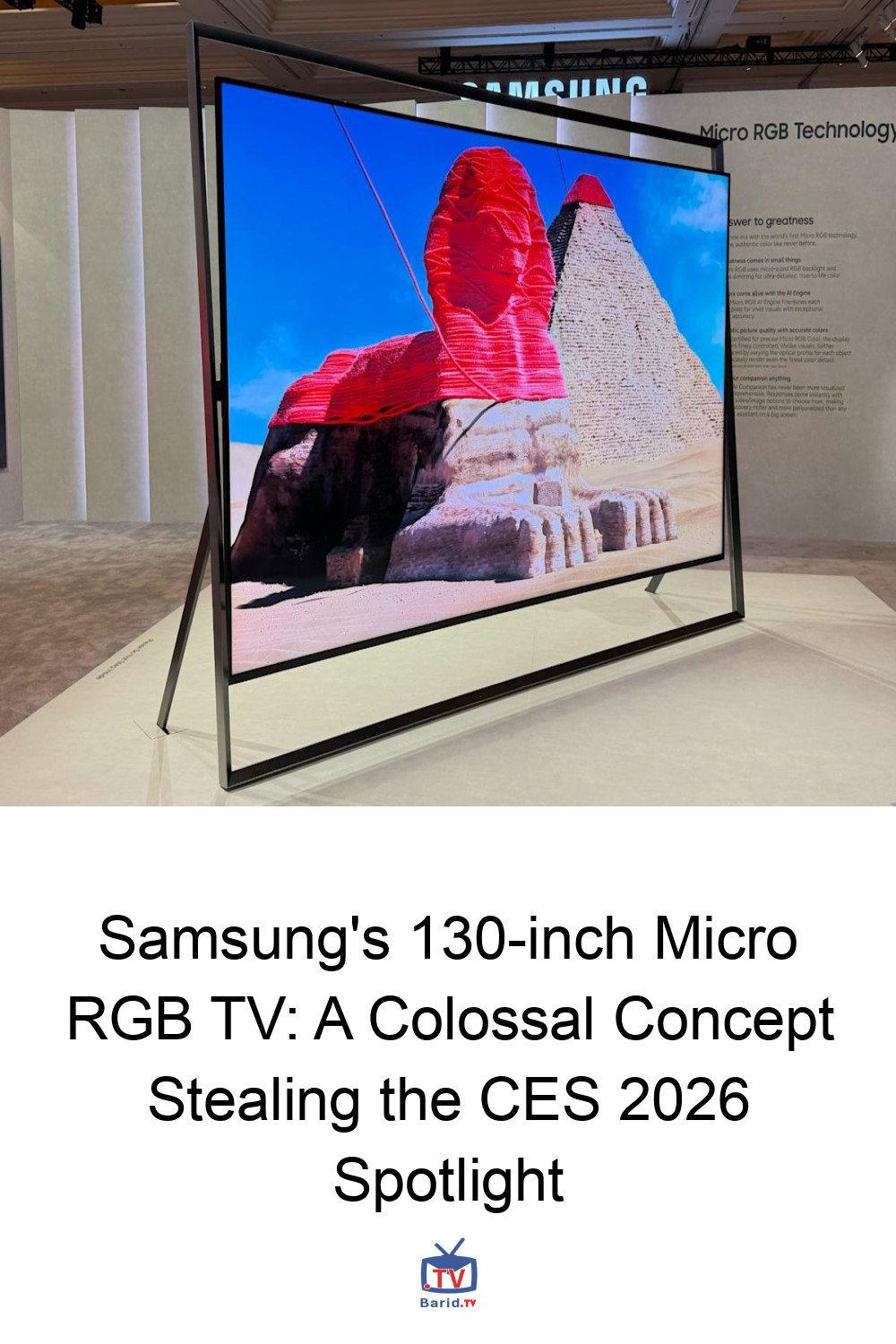 Samsung's 130-inch Micro RGB TV: A Colossal Concept Stealing the CES 2026 Spotlight 4 Pinterest Hidden