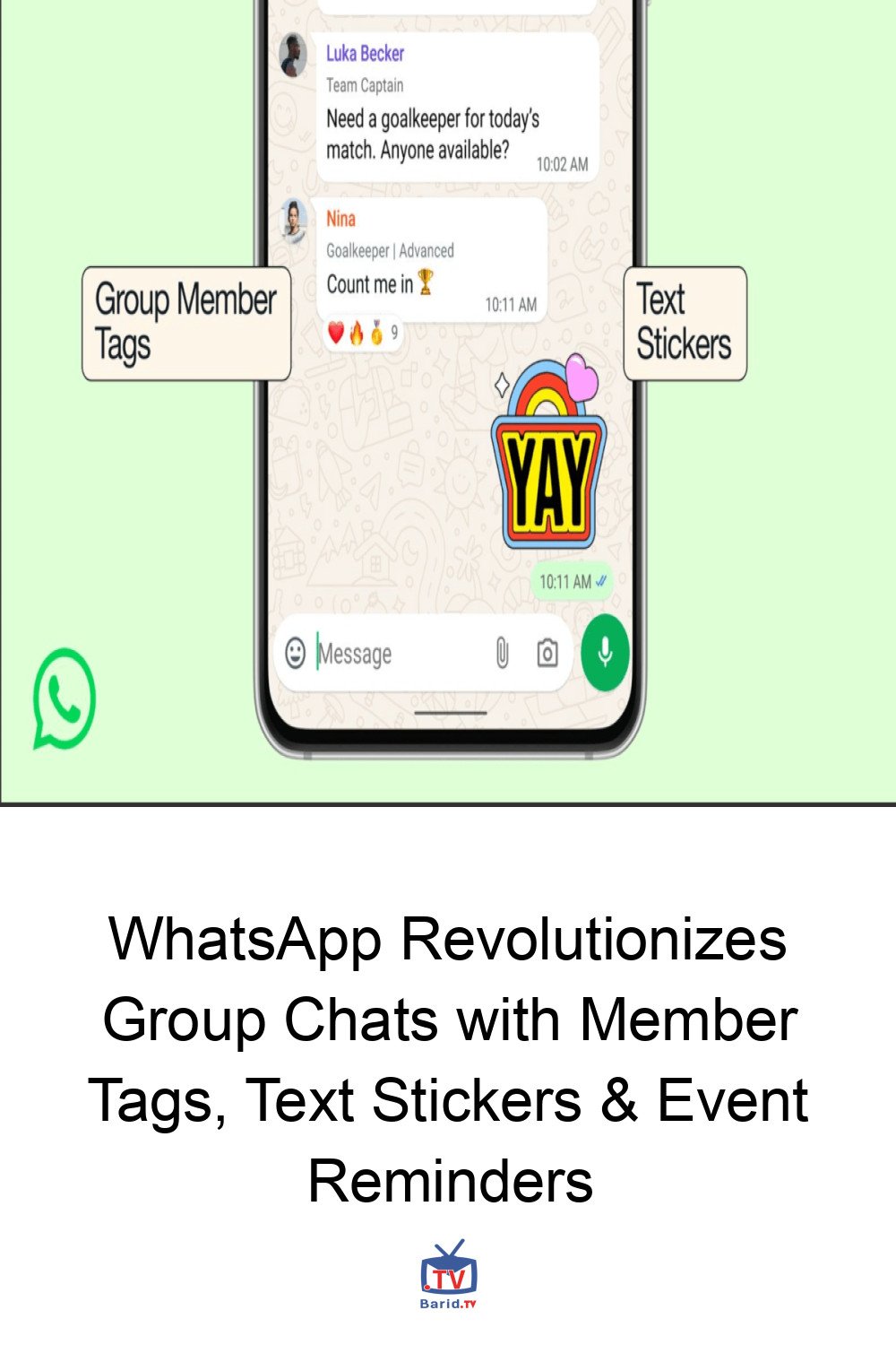 WhatsApp Revolutionizes Group Chats with Member Tags, Text Stickers & Event Reminders 4 Pinterest Hidden