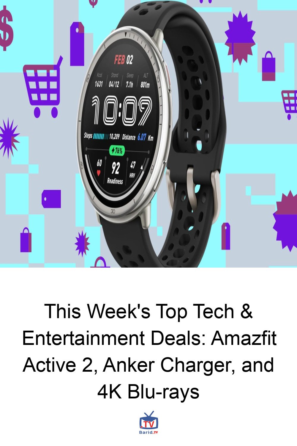 This Week's Top Tech & Entertainment Deals: Amazfit Active 2, Anker Charger, and 4K Blu-rays 4 Pinterest Hidden