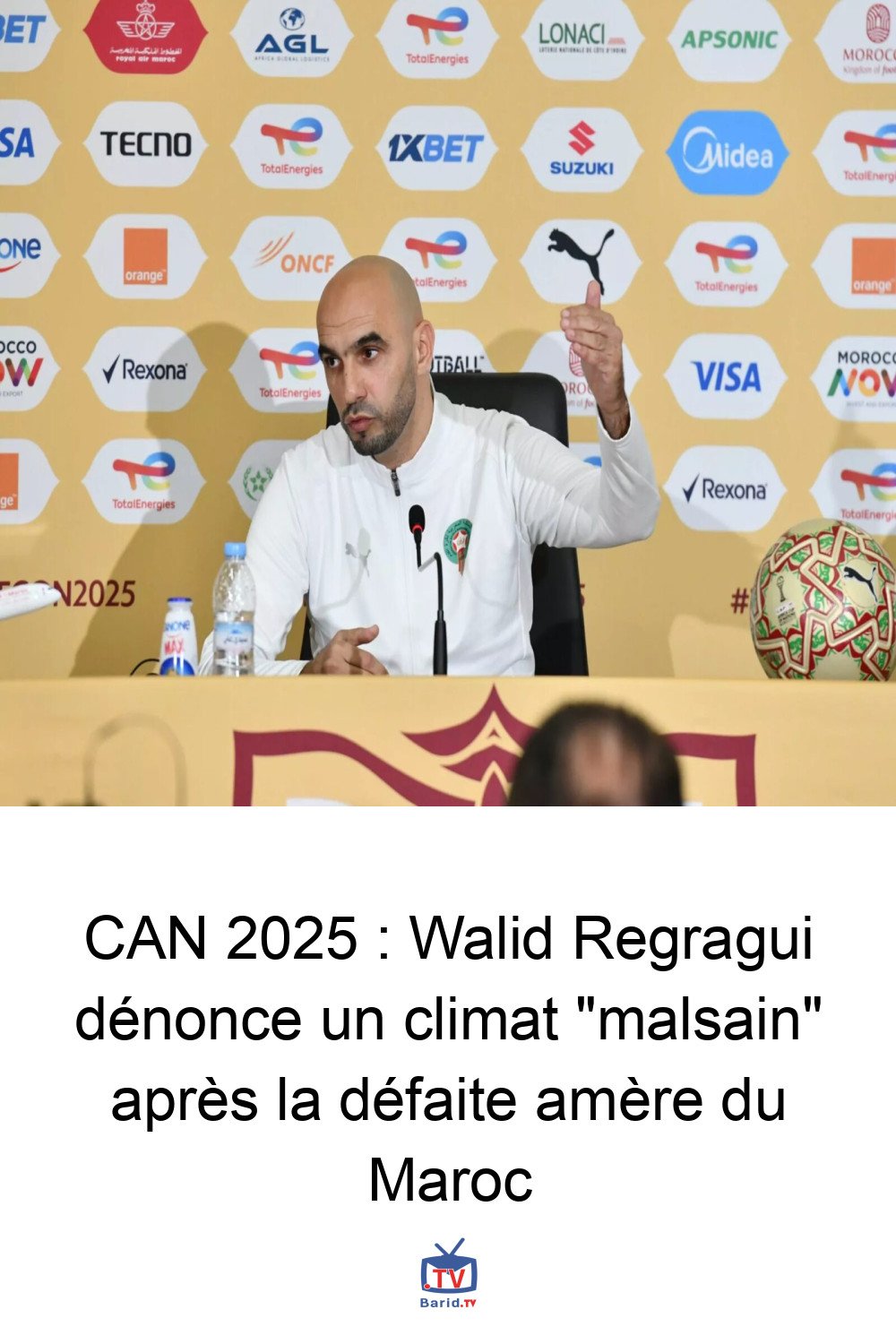 CAN 2025 : Walid Regragui dénonce un climat "malsain" après la défaite amère du Maroc 4 Pinterest Hidden