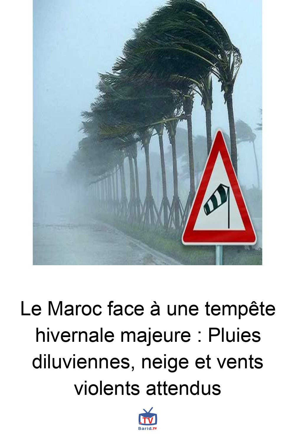Le Maroc face à une tempête hivernale majeure : Pluies diluviennes, neige et vents violents attendus 4 Pinterest Hidden