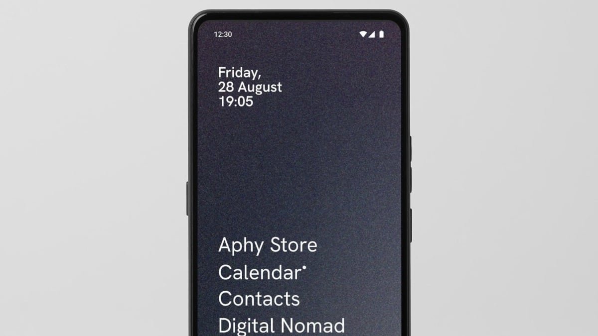 Punkt's MC03: A Smartphone That Defies Its Own Category 3 The Punkt MC03 smartphone displaying its minimalist AphyOS interface, with a focus on privacy and user control.