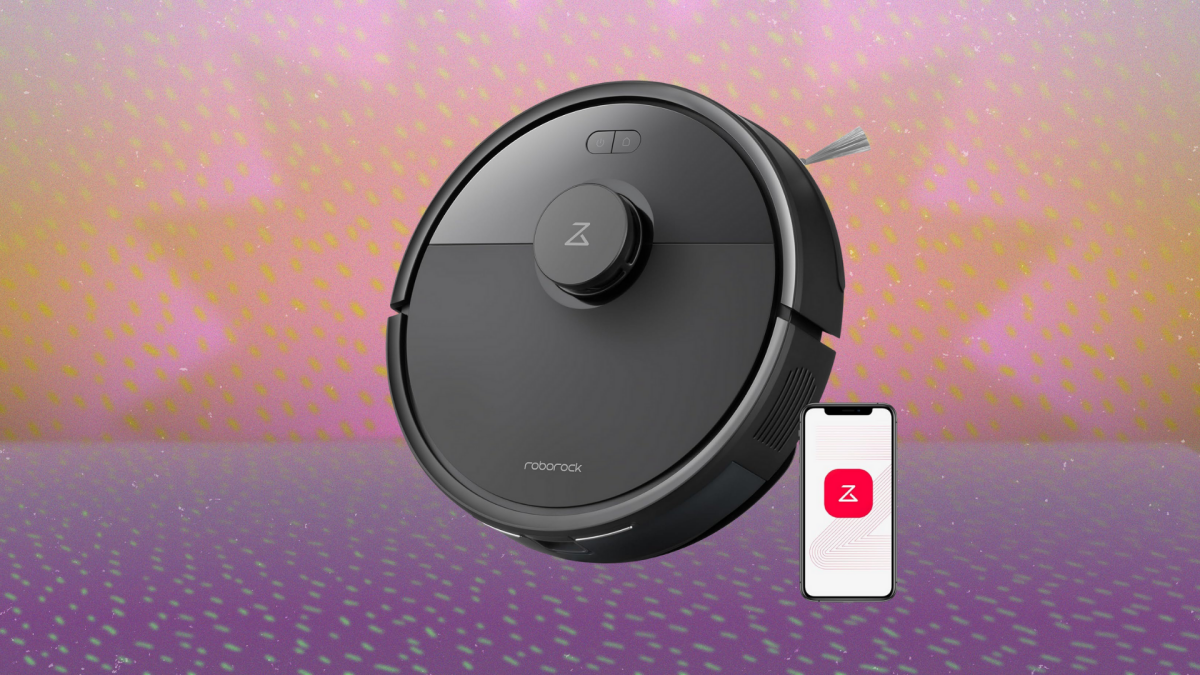 Roborock Q7 L5: The Entry-Level Robot Vacuum & Mop That's 44% Off – Your Smart Cleaning Solution 3 Roborock Q7 L5 robot vacuum and mop cleaning a floor in a modern home.
