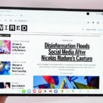 The Samsung Galaxy Z Trifold phone, shown in both its compact folded smartphone and fully expanded 10-inch tablet configurations.