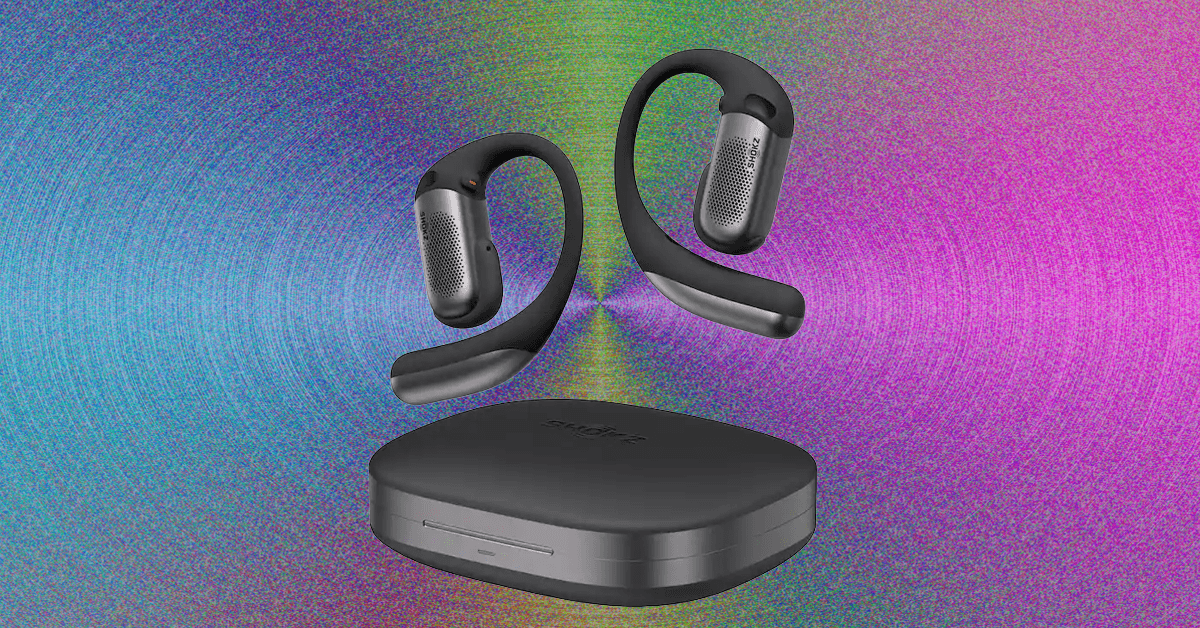 Shokz OpenFit Pro Review: Redefining Open-Ear Audio with Noise Reduction? 3 Shokz OpenFit Pro open-ear earbuds in black, showcasing their design