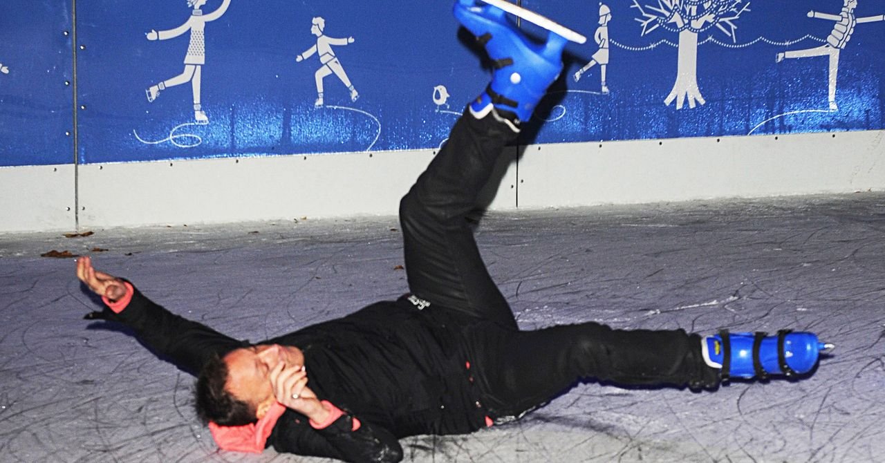 The Enduring Mystery of Slippery Ice: Why Science Still Can't Agree 3 A close-up of an ice skater's blade gliding across a pristine ice rink, creating a thin watery layer.